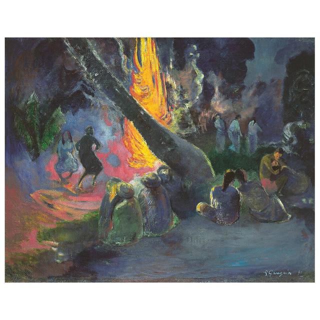 Leinwandbild Upa Upa (the Fire Dance) von Paul Gauguin ClassicLiving on Productcaster.