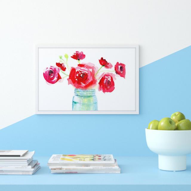 'Glass Jar' by Lindsay Megahed Framed Watercolour Painting Print East Urban Home Size: 61cm H x 91cm W on Productcaster.