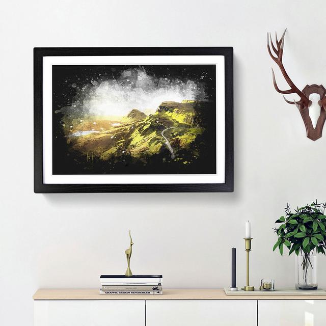 Road Through The Isle Of Skye In Scotland - Picture Frame Graphic Art East Urban Home Size: 24cm H x 33cm W x 2cm D, Frame Option: Black Framed on Productcaster.