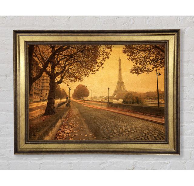 Eiffel Tower Retro 11 - Single Picture Frame Art Prints Bright Star Size: 29.7cm H x 42cm W x 8cm D on Productcaster.