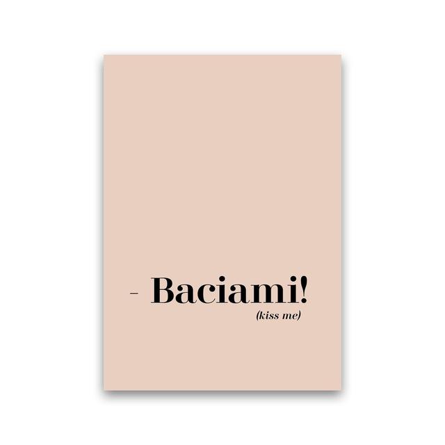 Baciami - Print 17 Stories Frame Option: No Frame, Size: 59.4cm H x 42cm W x 1cm D on Productcaster.