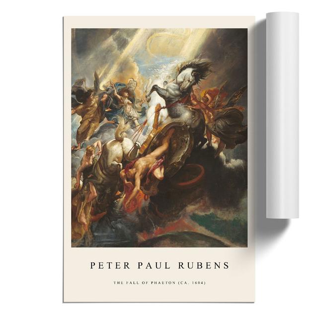 The Fall of Phaeton by Peter Paul Rubens - Unframed Graphic Art East Urban Home Size: 30cm H x 21cm W x 0.1cm D on Productcaster.