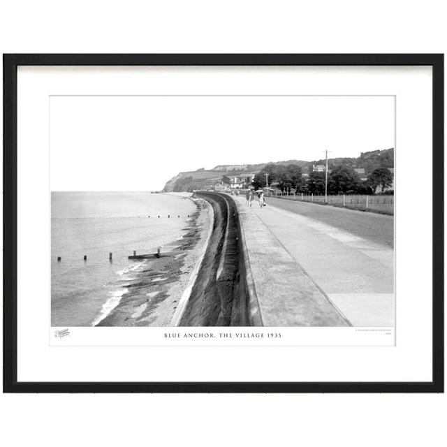 'Blue Anchor, the Village 1935' - Picture Frame Photograph Print on Paper The Francis Frith Collection Size: 28cm H x 36cm W x 2.3cm D on Productcaster.