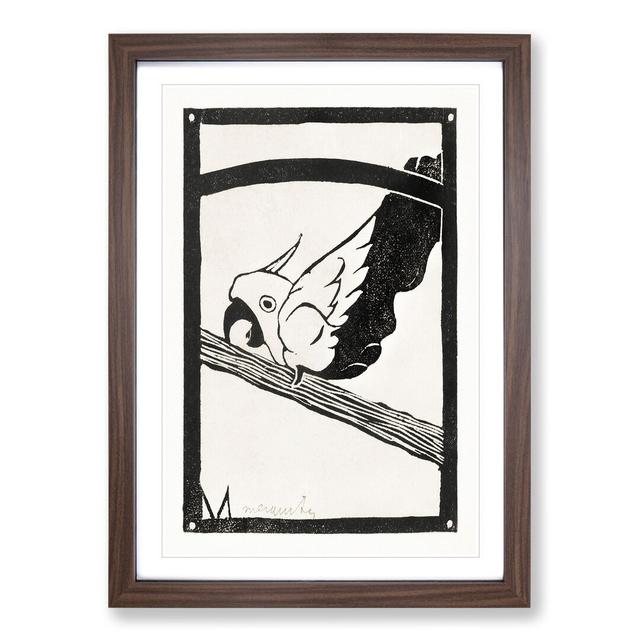 Screaming Cockatoo by Samuel De Mesquita - Picture Frame Graphic Art East Urban Home Size: 36cm H x 27cm W x 2cm D, Frame Option: Walnut Framed on Productcaster.