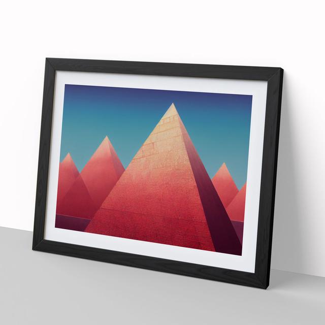 Modern Art Pyramids Vol.2 Abstract 17 Stories Frame Colour: Black Framed, Size: 34cm H x 46cm W x 2cm D on Productcaster.