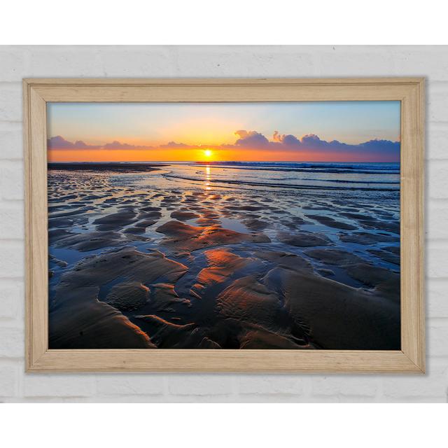 Glistening Sun Framed Print Highland Dunes Size: 84.1cm H x 118.9cm W x 1.5cm D on Productcaster.