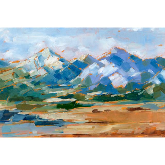 Blue Mountain Peaks II by Ethan Harper - Wrapped Canvas Painting Union Rustic Size: 30cm H x 46cm W on Productcaster.