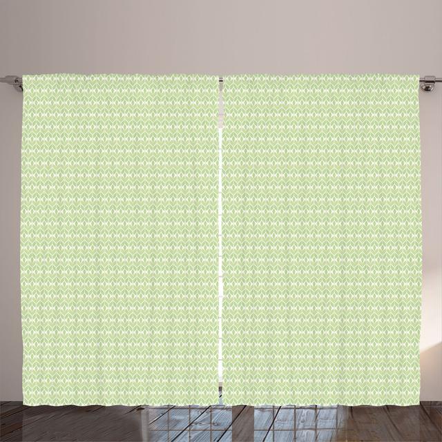 Polyester Semi Sheer Curtain Pair East Urban Home on Productcaster.