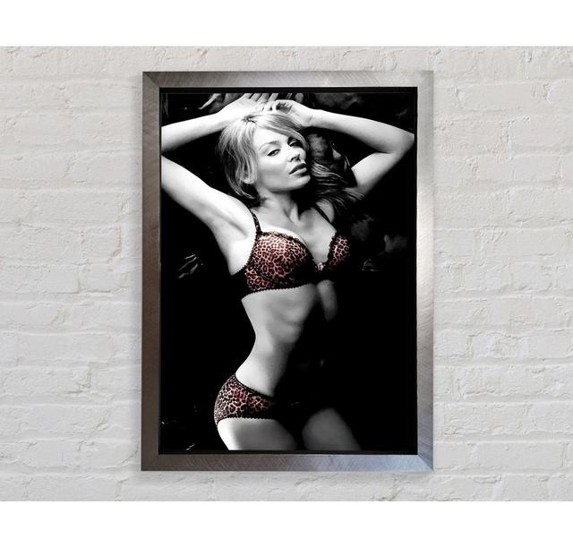 Kylie Minogue Lingerie Colour Framed Print Bright Star Size: 100cm H x 141.4cm W on Productcaster.