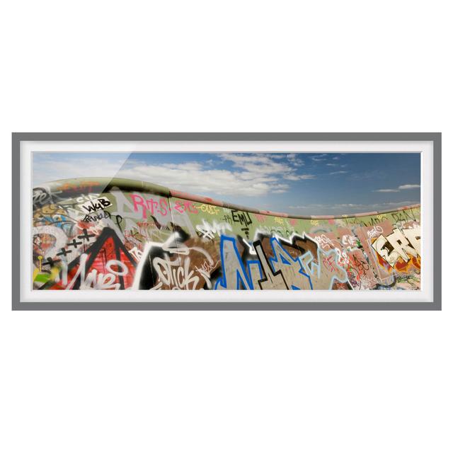 Paradise for Skaters - Picture Frame Graphic Art Ebern Designs Frame Option: Grey Framed, Size: 50cm H x 130cm W x 2cm D on Productcaster.