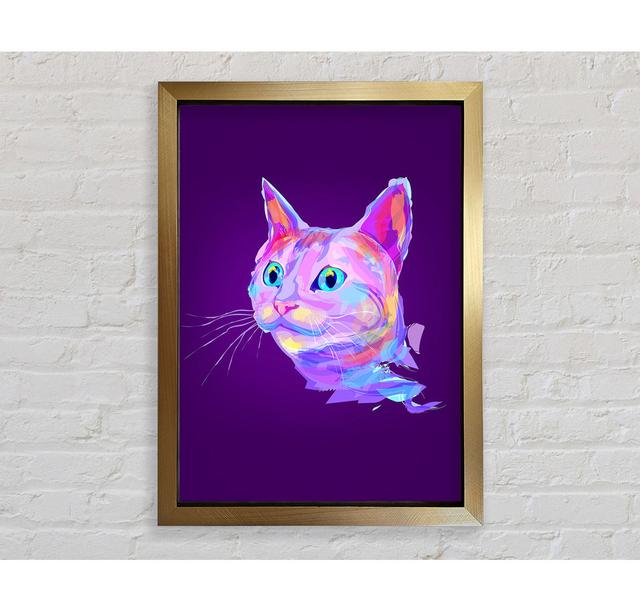 Regenbogenkatze - Einzelner Bilderrahmen Kunstdrucke Bright Star Größe: 141,4 cm H x 100 cm B x 3,4 cm T on Productcaster.