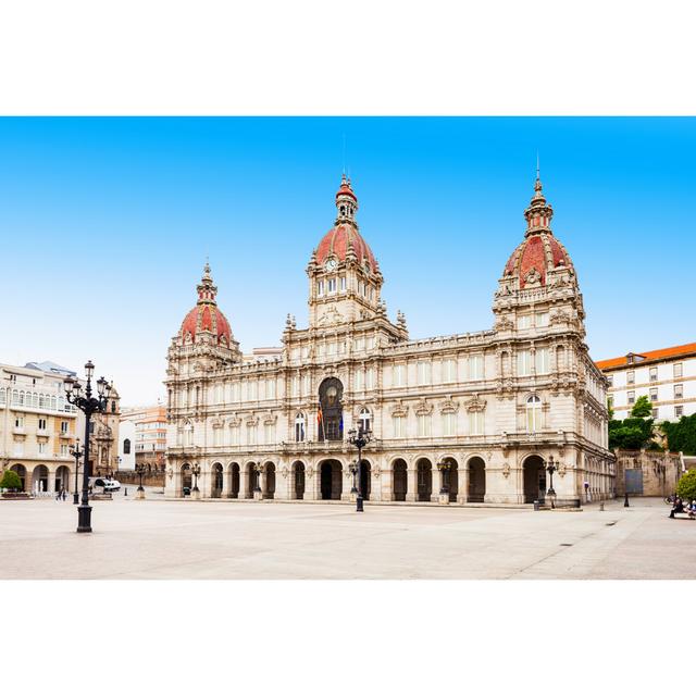 Plaza De Maria Pita, a Coruna by Saiko3p - Wrapped Canvas Photograph Astoria Grand Size: 81cm H x 122cm W x 3.8cm D on Productcaster.