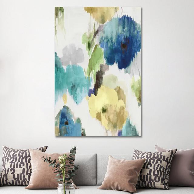 Abstract Flower Pattern I by Asia Jensen - Wrapped Canvas Painting ClassicLiving Size: 152.4cm H x 101.6cm W x 3.81cm D on Productcaster.