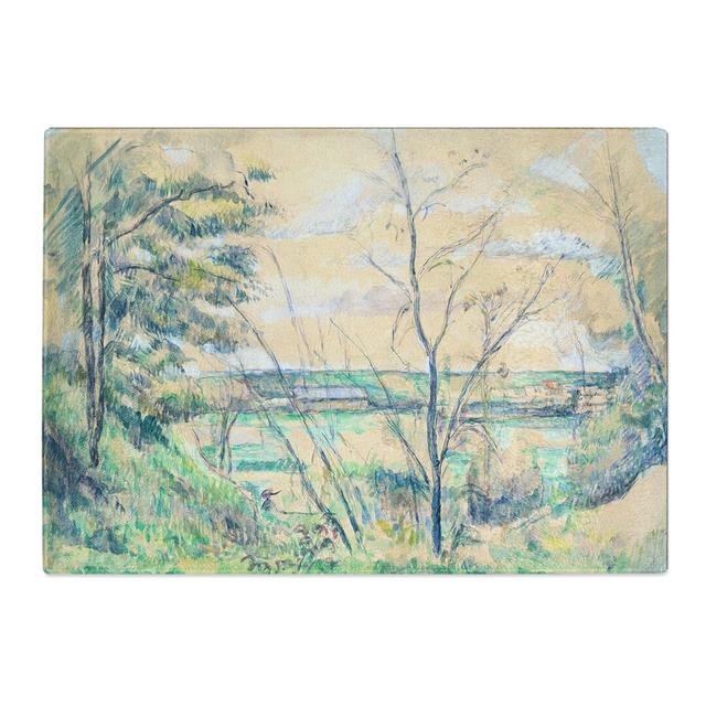 In the Oise Valley by Paul Cezanne Chopping Board East Urban Home Size: 0.4cm H x 28.5cm W x 39cm L on Productcaster.