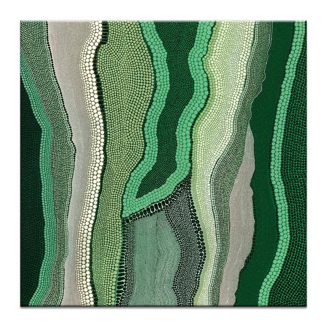 Yurrurru - Scrub | Kamilya Lowana White | by Ivy Bronx Ivy Bronx Format: Wrapped Canvas, Size: 64.5cm H x 64.5cm W x 6.4cm D on Productcaster.