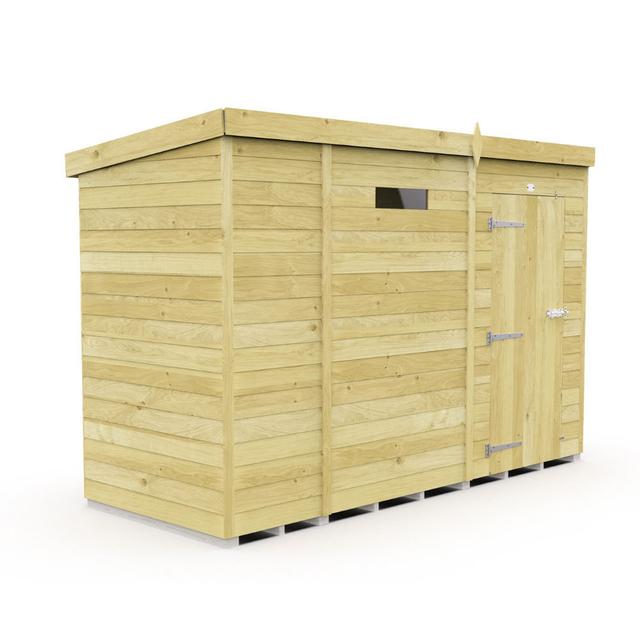 9ft x 4ft Pent Security Shed - Single Door Total Sheds on Productcaster.