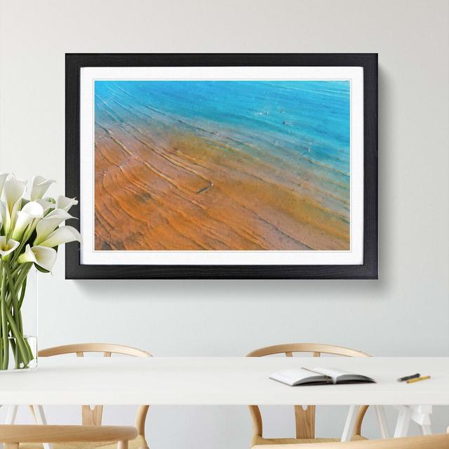 Shallow Waters upon a Beach in Tallinn Estonia - Picture Frame Graphic Art Print East Urban Home Frame Option: Black, Size: 40cm H x 60cm W x 2cm D on Productcaster.