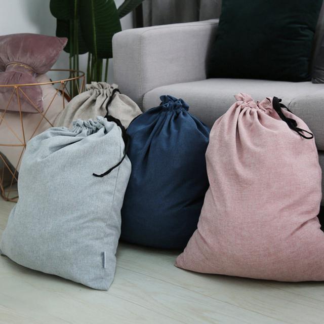 Pasquina Linen Blend Wash Bag 17 Stories Colour: Dark Grey on Productcaster.