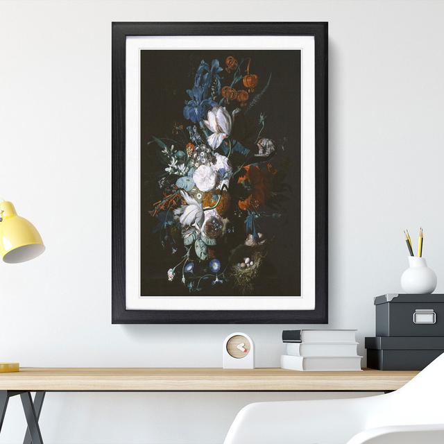 Still Life with Flowers Vol.12 by Jan Van Huysum - Picture Frame Painting East Urban Home Size: 36cm H x 27cm W x 2cm D, Frame Option: Black on Productcaster.