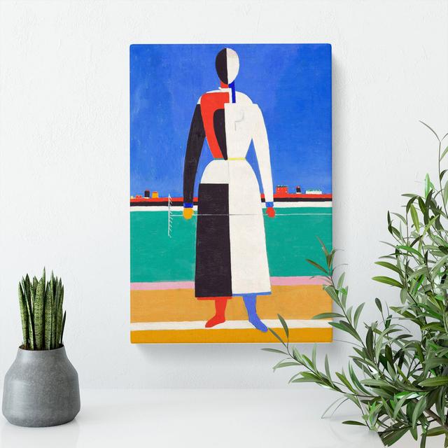 The Rake by Kazimir Malevich - Wrapped Canvas Painting East Urban Home Size: 60cm H x 40cm W x 3cm D on Productcaster.