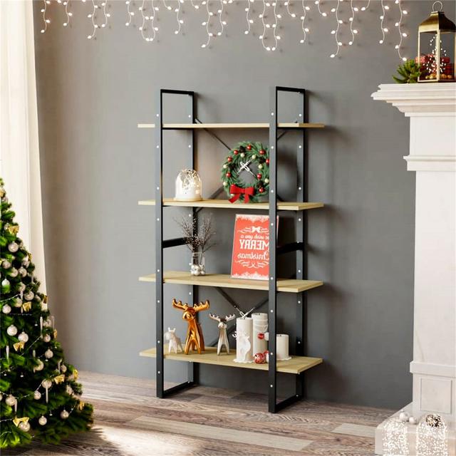 4-Tier Book Cabinet Sonoma 17 Stories on Productcaster.