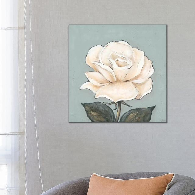 One Tan Rose by Jade Reynolds - Wrapped Canvas Graphic Art ClassicLiving Size: 66cm H x 66cm W x 3.8cm D on Productcaster.