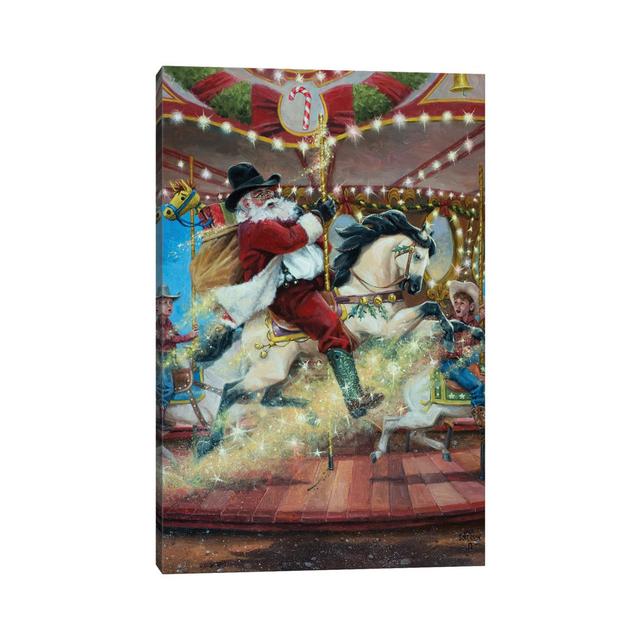 Merry Go Round by Jack Sorenson - Wrapped Canvas Graphic Art The Seasonal Aisle Size: 101.6cm H x 66.04cm W x 1.905cm D on Productcaster.