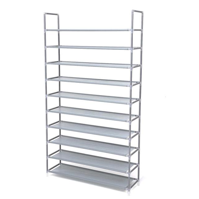 40 Pair Shoe Rack Rebrilliant Finish: Grey/Brown/Blue on Productcaster.