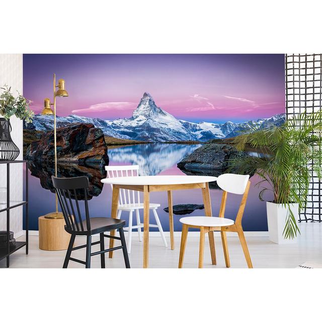 Forsyth Frosted Finish Paste the Wall Mural Alpen Home Size: 254cm H x 416cm W on Productcaster.