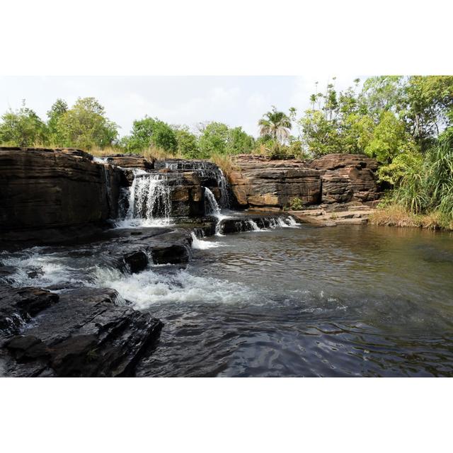 Waterfalls Of Banfora, Burkina Faso - Wrapped Canvas Print Natur Pur Size: 20cm H x 30cm W x 3.8cm D on Productcaster.