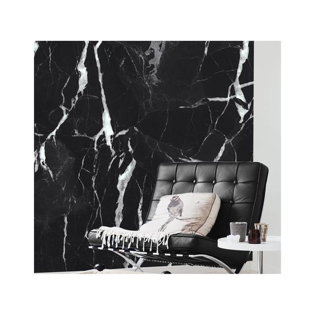 Allmar 2.5m x 1.04m Matte Wall Mural Ivy Bronx Colour: Black/White, Size: 312 x 219cm on Productcaster.