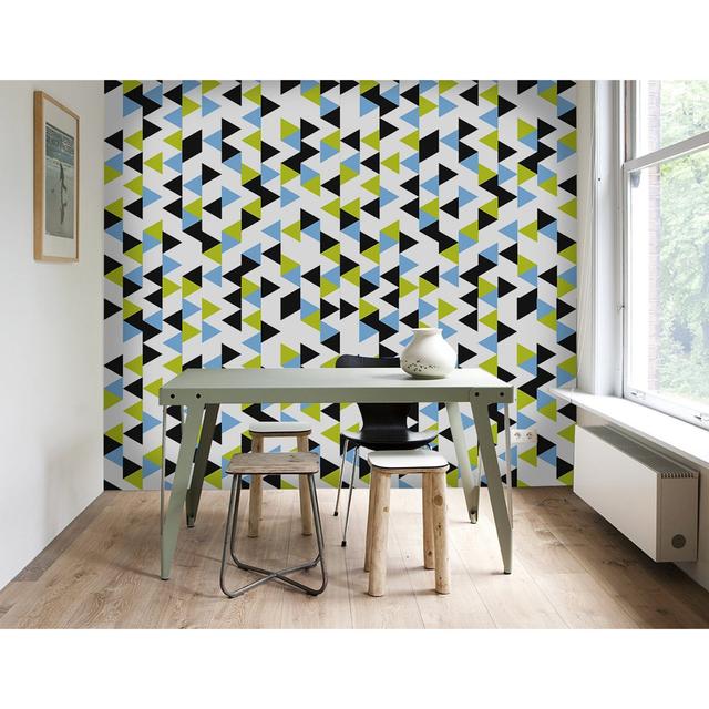 Gazit Geometric Wallpaper Corrigan Studio Size: 208 x 146cm on Productcaster.