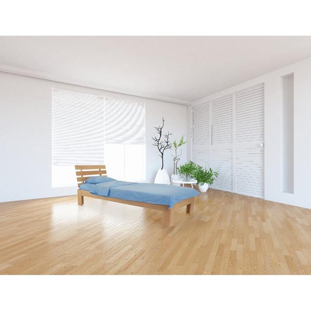 Swann Hardwood Bed Frame Natur Pur Colour: Natural, Size: 100 x 200 cm on Productcaster.