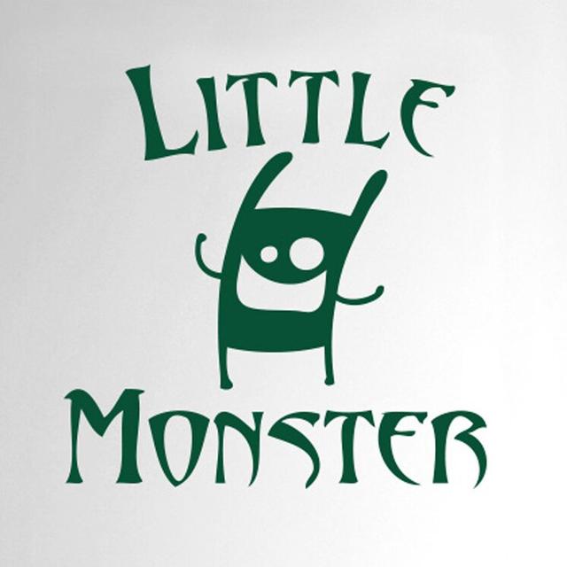 Little Monster Door Room Wall Sticker Maturi Colour: Dark Green on Productcaster.