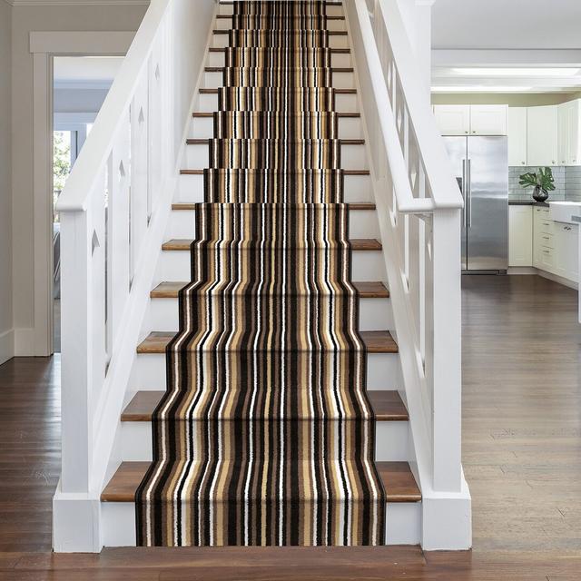 Abram Tufted Brown Stair Runner Union Rustic Rug Size: Runner 870cm x 70cm on Productcaster.