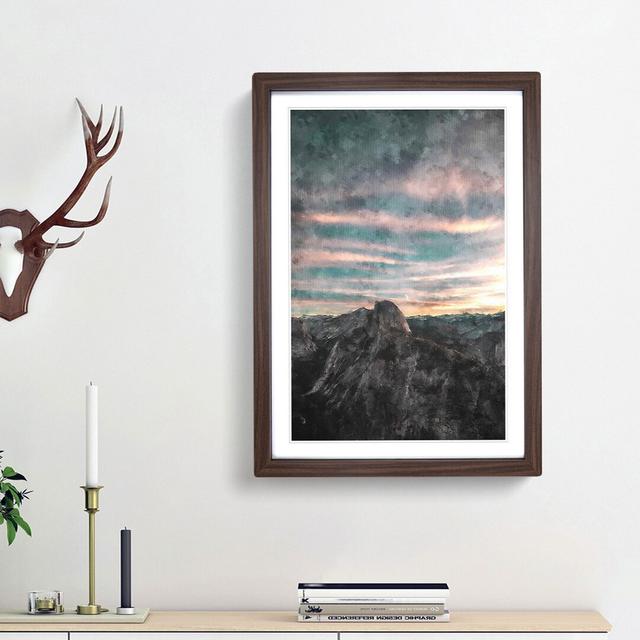 Glacier Point in California - Picture Frame Painting Print East Urban Home Frame Option: Walnut Framed, Size: 63cm H x 45cm W x 2cm D on Productcaster.