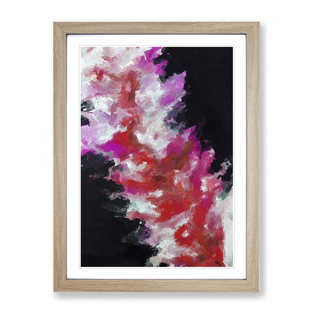 Admiring The Beauty Abstract - Picture Frame Graphic Art Metro Lane Frame Colour: Oak Framed, Size: 46cm H x 34cm W x 2cm D on Productcaster.