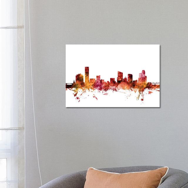 Exeter, England Skyline by Michael Tompsett - Wrapped Canvas Art Prints Latitude Run Size: 45.72cm H x 66.04cm W x 3.81cm D on Productcaster.