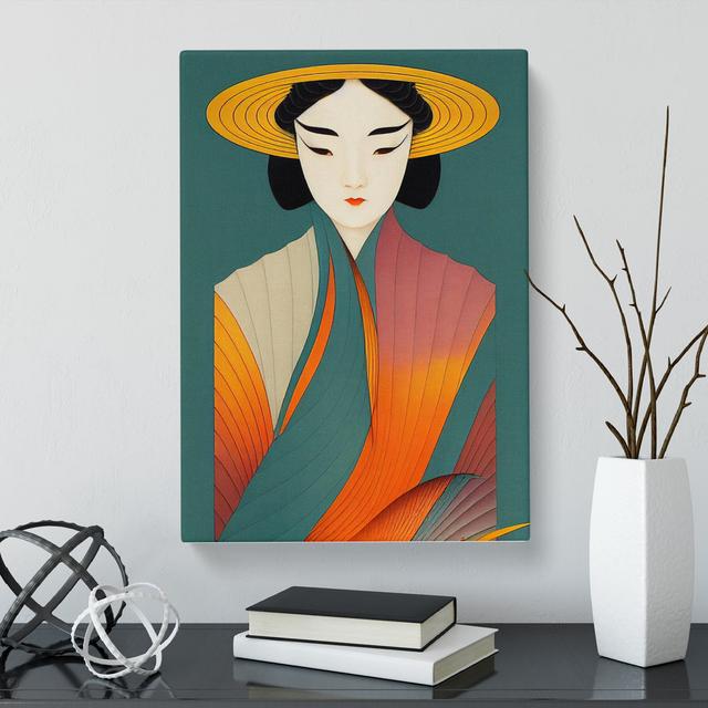 Surbhi Korean Woman - Wrapped Canvas Print Marlow Home Co. Size: 60cm H x 40cm W x 3cm D on Productcaster.