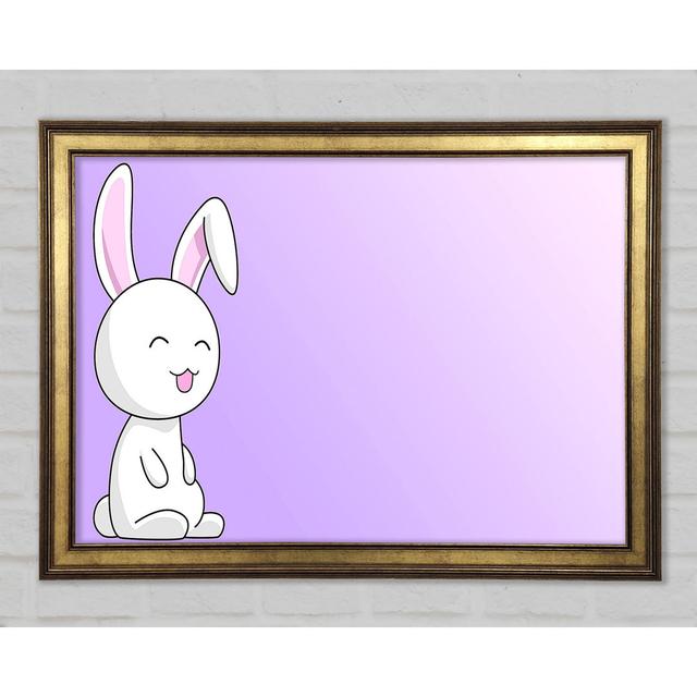 Bunny Framed Print Zoomie Kids Size: 42cm H x 59.7cm W x 1.5cm D on Productcaster.