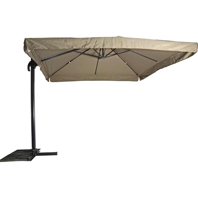 Avroham 300cm Cantilever Parasol Dakota Fields Fabric Colour: Taupe on Productcaster.