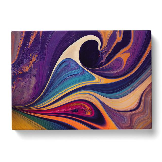 Modern Marbling Art Vol.3 Abstract - Wrapped Canvas Painting Metro Lane Size: 35cm H x 50cm W x 3cm D on Productcaster.