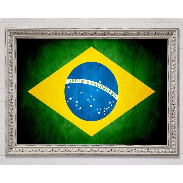 Brazillian Flag Framed Print Bright Star Size: 42cm H x 59.1cm W x 3cm D on Productcaster.