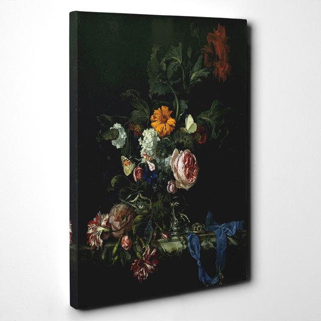 'Flower Still Life' by Willem van Aelst Painting Print on Canvas East Urban Home Size: 100cm H x 70cm W on Productcaster.