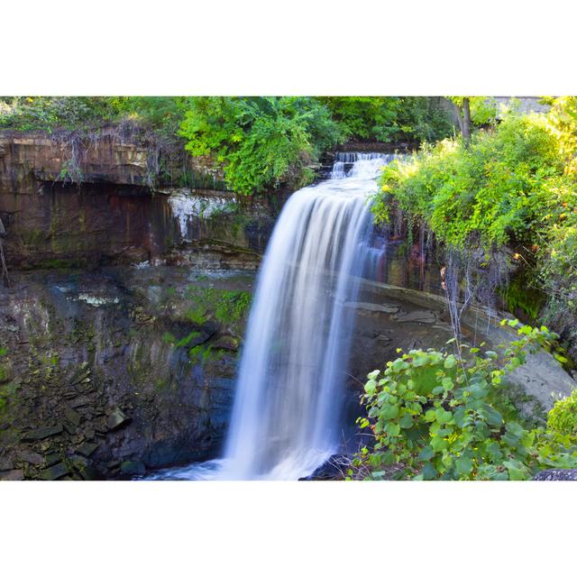 Minnehaha Falls by - Wrapped Canvas Photograph Alpen Home Size: 61cm H x 91cm W on Productcaster.