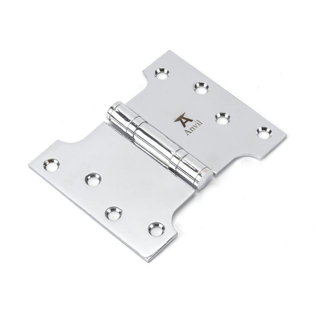 10.2cm H x 12.8cm W Butt Bearing Pair Door Hinges (Set of 2) From The Anvil Finish: Polished Chrome on Productcaster.