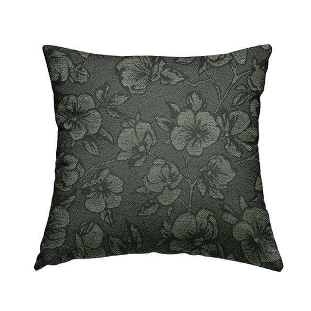 Brazelton Chenille Cushion with Filling Rosalind Wheeler Size: 55cm H x 55cm W x 5cm D, Colour: Grey on Productcaster.