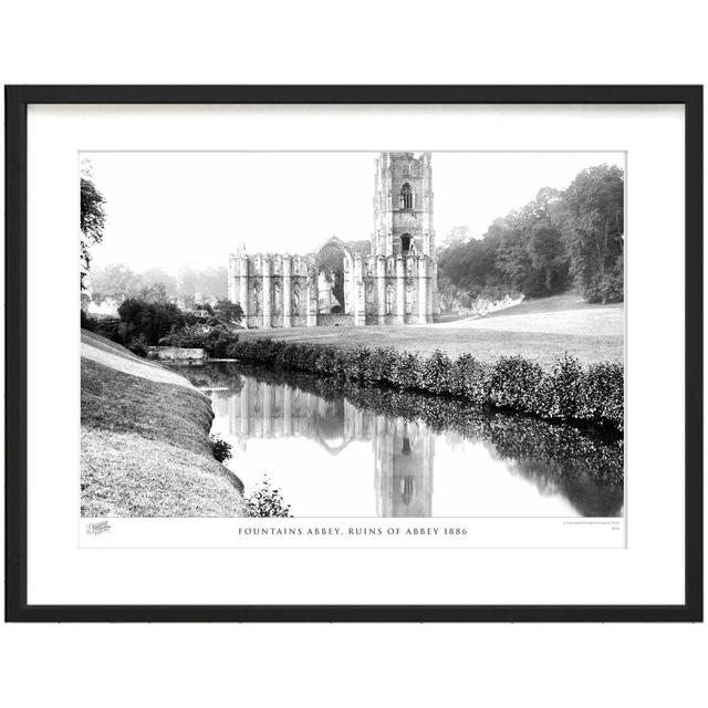 'Fountains Abbey, Ruins of Abbey 1886' - Picture Frame Photograph Print on Paper The Francis Frith Collection Size: 28cm H x 36cm W x 2.3cm D on Productcaster.