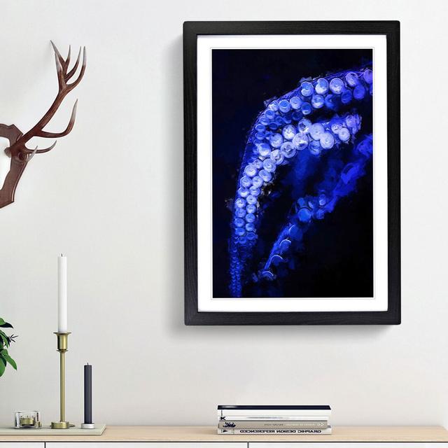 Octopus Tentacles - Picture Frame Painting Print East Urban Home Size: 36cm H x 27cm W x 2cm D, Frame Option: Black Framed on Productcaster.