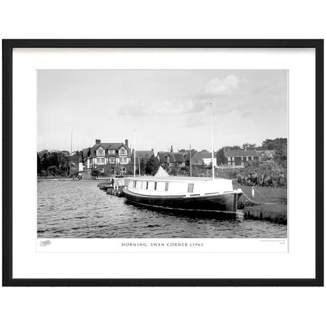 'Horning, Swan Corner C1965' by Francis Frith - Picture Frame Photograph Print on Paper The Francis Frith Collection Size: 40cm H x 50cm W x 2.3cm D on Productcaster.